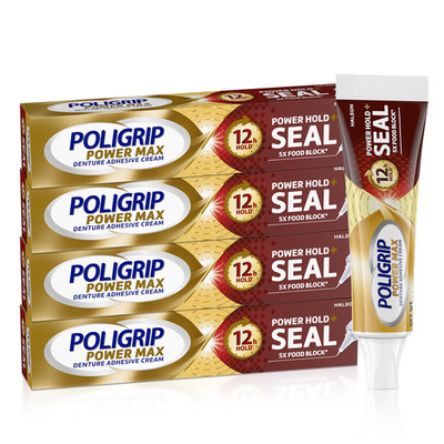 Super Poligrip Poligrip Power Max Power Hold Plus Seal Denture Adhesive Cream
