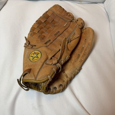 Vintage American Royale Leather Baseball Glove, Pro Model Rawhide Lacing