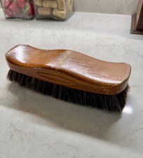 VINTAGE, NATIONAL 7251-100, LARGE BROWN HORSEHAIR SHOE BRUSH