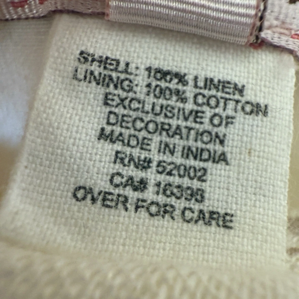 Falda midi bordada de lino 100 % lino + algodón forrada Foto 3 de 4