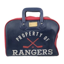 Vtg New York Rangers NHL Hockey Player Equipment Travel Bag 60s 70s Westchester