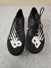 New Balance LD5000 Racing Shoes Womens 6.5B Black White WLD5KB8 Metal Spikes