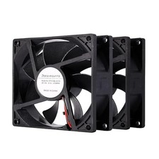 90mm 92mm Small 12V DC Computer PC 2Wire 3pin Cooling Fan 2000RPM 2-Pack