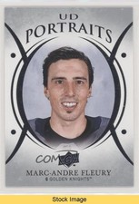 2018-19 Upper Deck UD Portraits Marc-Andre Fleury #P-4 READ fv4