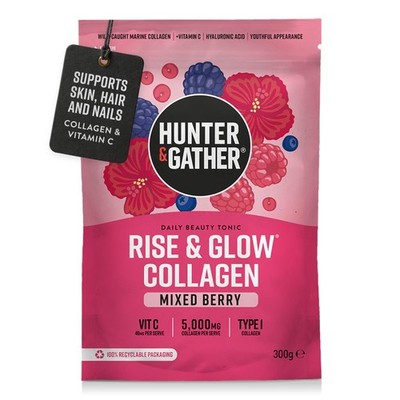 Rise & Glow Collagen Daily Beauty Tonic 300g - Mixed Berry -