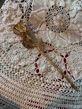 REAL 24K GOLD ROSE, Genuine One Of A Kind Rose Hand Dipped In 24K Gold