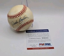 Jocko Conlon Umpire HOF Signed Rawlings ONL Baseball PSA/DNA