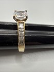 VTG China 925 Sterling Silver Vermeil CZ Ring. Size 7 . Grams 4.4. Marked M — photo 10