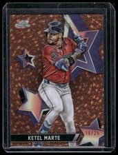 2025 Topps Chrome Cosmic #SF-31 Ketel Marte Starfractor Orange Refractor #/25
