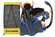 U.S. Divers Adult Silicone Snorkel Set with Camera Attachment