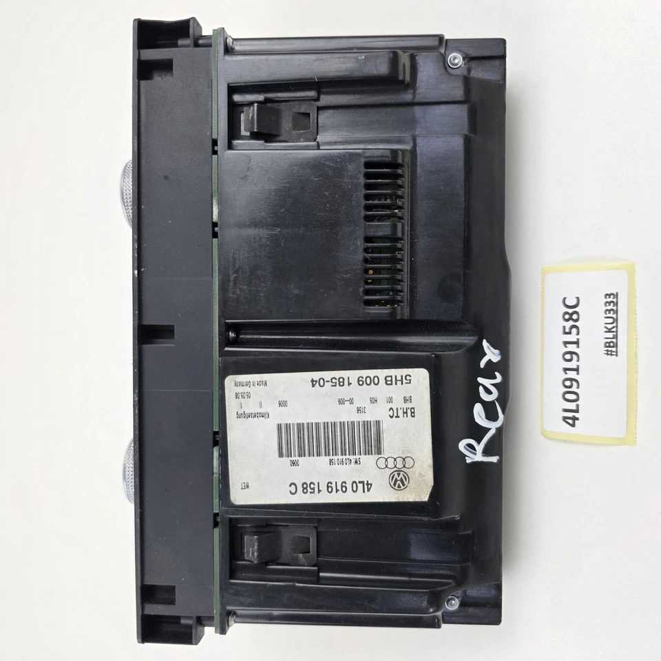 2007-2009 Audi Q7 Rear Climate Control Panel 4L0919158C - Image 2 of 4