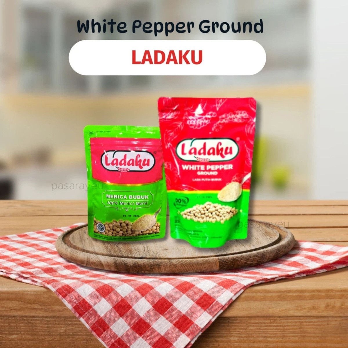 LADAKU White Pepper Ground 100g / 250g | Pure Natural Premium