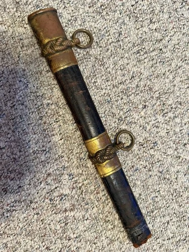 AMES US Naval Civil War Period Model 1852 Navy Officer's Sword Partial Scabbard