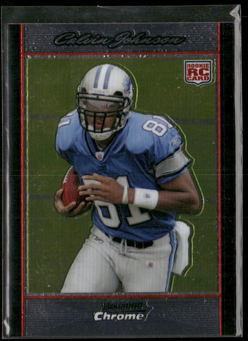 2007 Bowman Chrome Calvin Johnson RC Lions Rookie #BC75