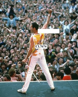 Freddie Mercury Performing with Rock Group Queen at Slane Castle Ireland Photo