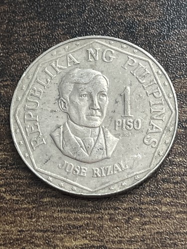 Filippine Pilipinas 1982 1 One Piso moneta reale TB9096* - Foto 1 di 2