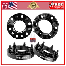 Richeer 1" 6x5.5 Hub Centric Wheel Spacers 12x1.5 for Tacoma 4Runner
