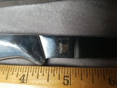 Edelstahl 6 Stck. Steakmesser Japan Vintage Besteck 9 Zoll rostfreier Griff und Klinge - Bild 4 von 7