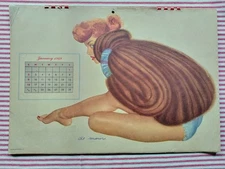 1949 Full Year Esquire Pinup Girl Calendar by Al Moore  Girls in Swim Suits