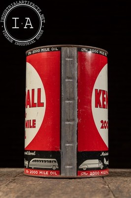 Vintage Kendall “The 2000 Mile Oil” 1-Gallon Can | eBay