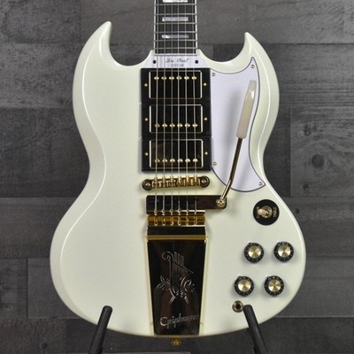 Epiphone '63 Les Paul SG Custom with Maestro Vibrola - Classic White with Hard
