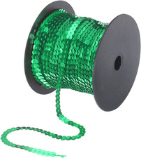 100 Yards X 0.24 Inch Flat Sequin Strip Laser Sequins Fabric Paillette Spangle S