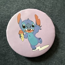 Stitch With Ice Cream Double Sided Compact Mirror