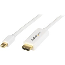   StarTech 6ft Mini DisplayPort to HDMI Cable 4K 30Hz White MDP2HDMM2MW NEW