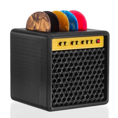 Guitar Pick Holder Box   Amp Style Display Storage for Bass & Ukulele Picks