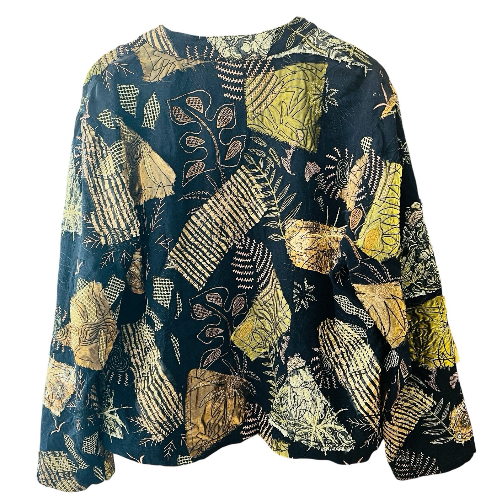 Chicos Blazer Jacket Patchwork Tapestry Boho Flor… - image 5