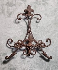 Vintage Cast Iron Easel Cookbook Stand Fleur-...