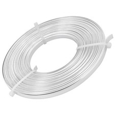 32 Feet 5Mm Wide Flat Jewelry Craft Wire 18 Gauge Aluminum Wire for Bezel, Sculp
