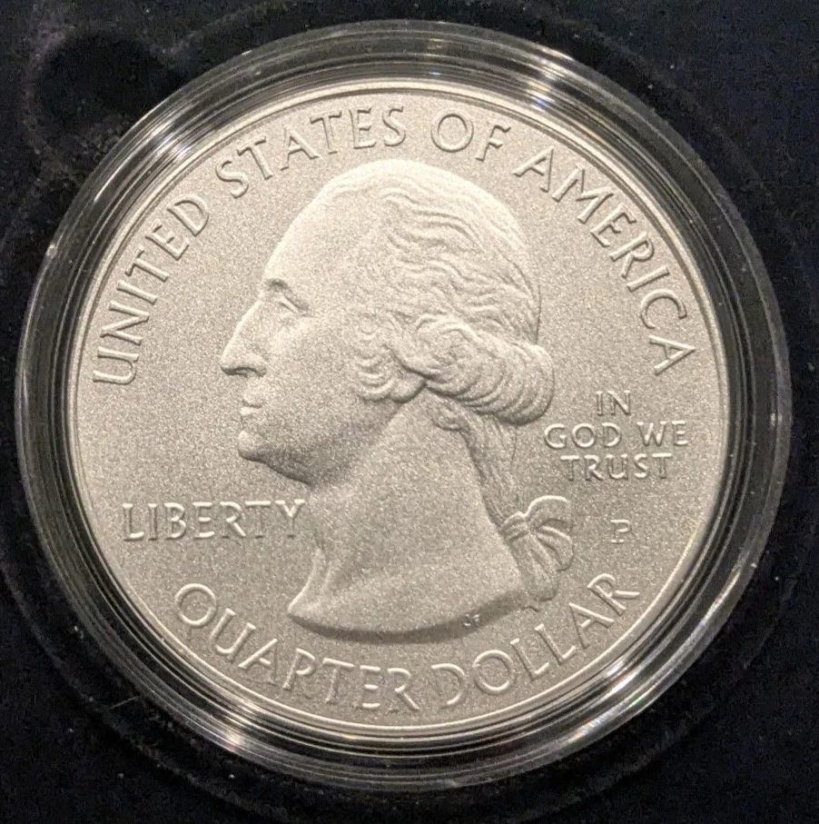 2020P 5 oz five ounce silver America the Beautiful ATB Weir Farm NP OGP & COA - Image 2 of 3