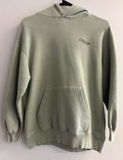 Zara Sweatshirt Hoodie California Long Sleeve Pullover Casual Kids 11-12 Mint