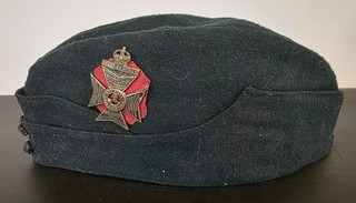 WW2 PERIOD KINGS ROYAL RIFLE CORPS SIDE CAP