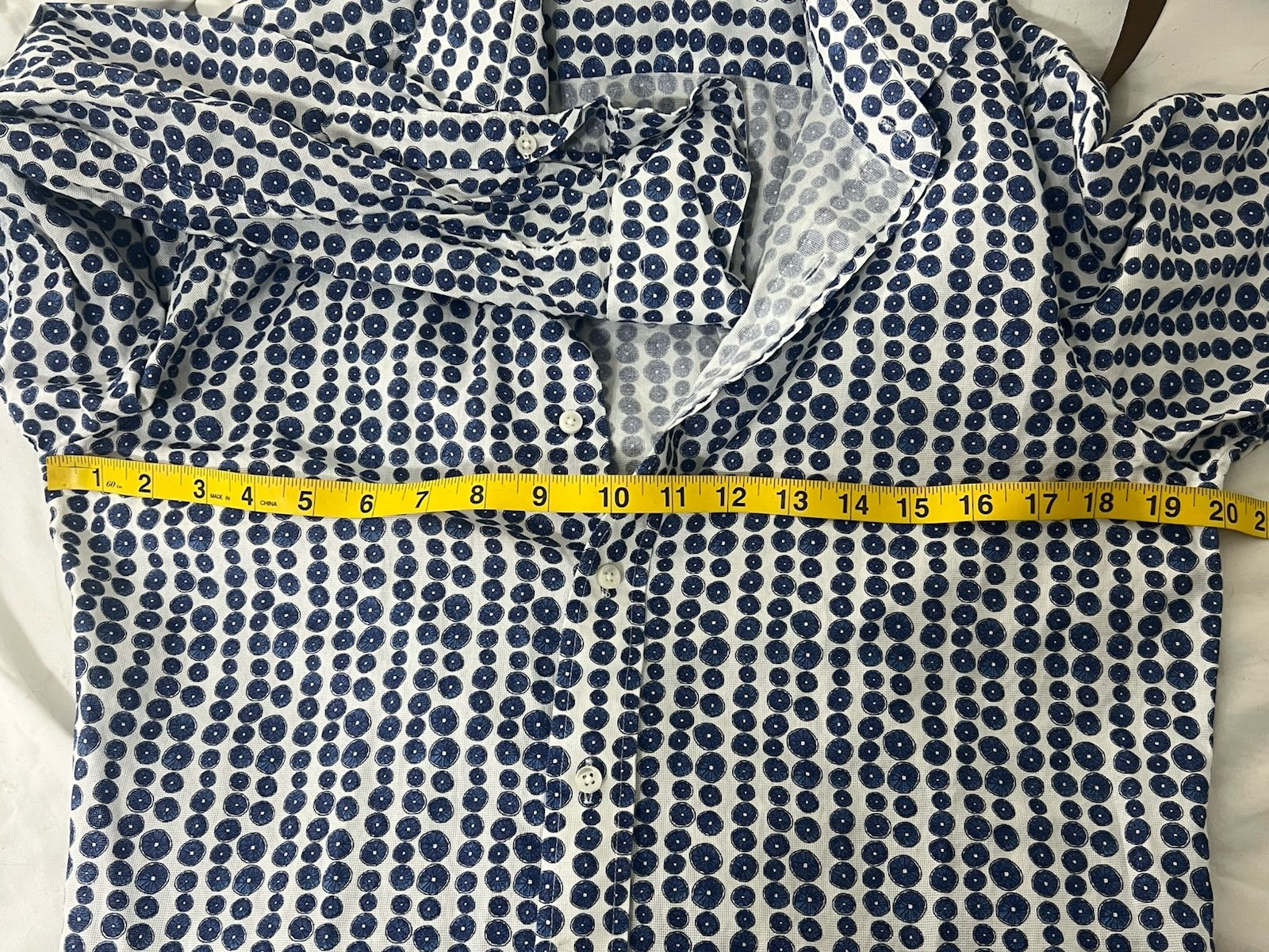 Knot Standard Blue Patterned Button Down Cotton S… - image 14