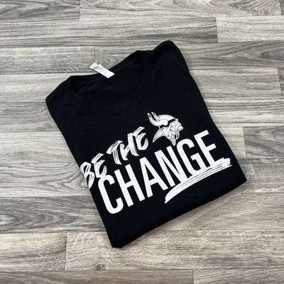 Bella Canvas Be The Change Minnesota Vikings Graphic Tee Black M