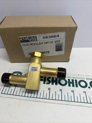 PARTNERS CHOICE/ NORTEK 663864 VALVE,REFRIG, 3/4'' CAPTIVE STEM