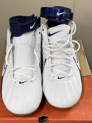 Men's Nike Air Zoom Super Bad White/Navy Cleats Size 16 ~ New in Box