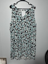 Gap Blue Floral Tank Top Dress Size XXL