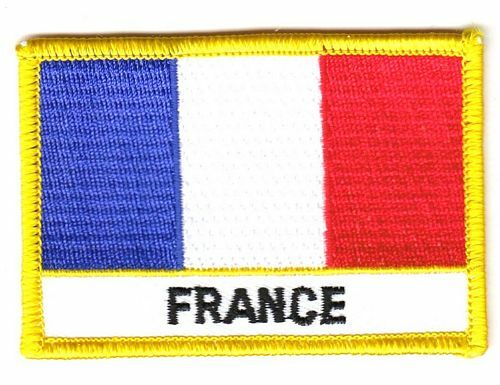 Flaggen AufnäHer Patch Frankreich Schrift Fahne Flagge Fahne Flagge-image