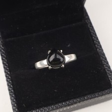 Black Tourmaline Gemstone 925 Sterling Silver Handmade Jewelry Ring For Gift