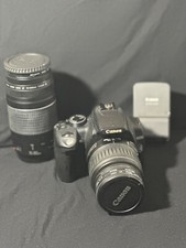 Canon EOS Digital Rebel XT Camera w/Battery/Chgr, 2 lenses and Canon Case