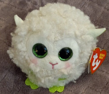 Ty Puffies Beanie Balls - BAASBY the Easter Lamb 4 inch Plush Toy 2022