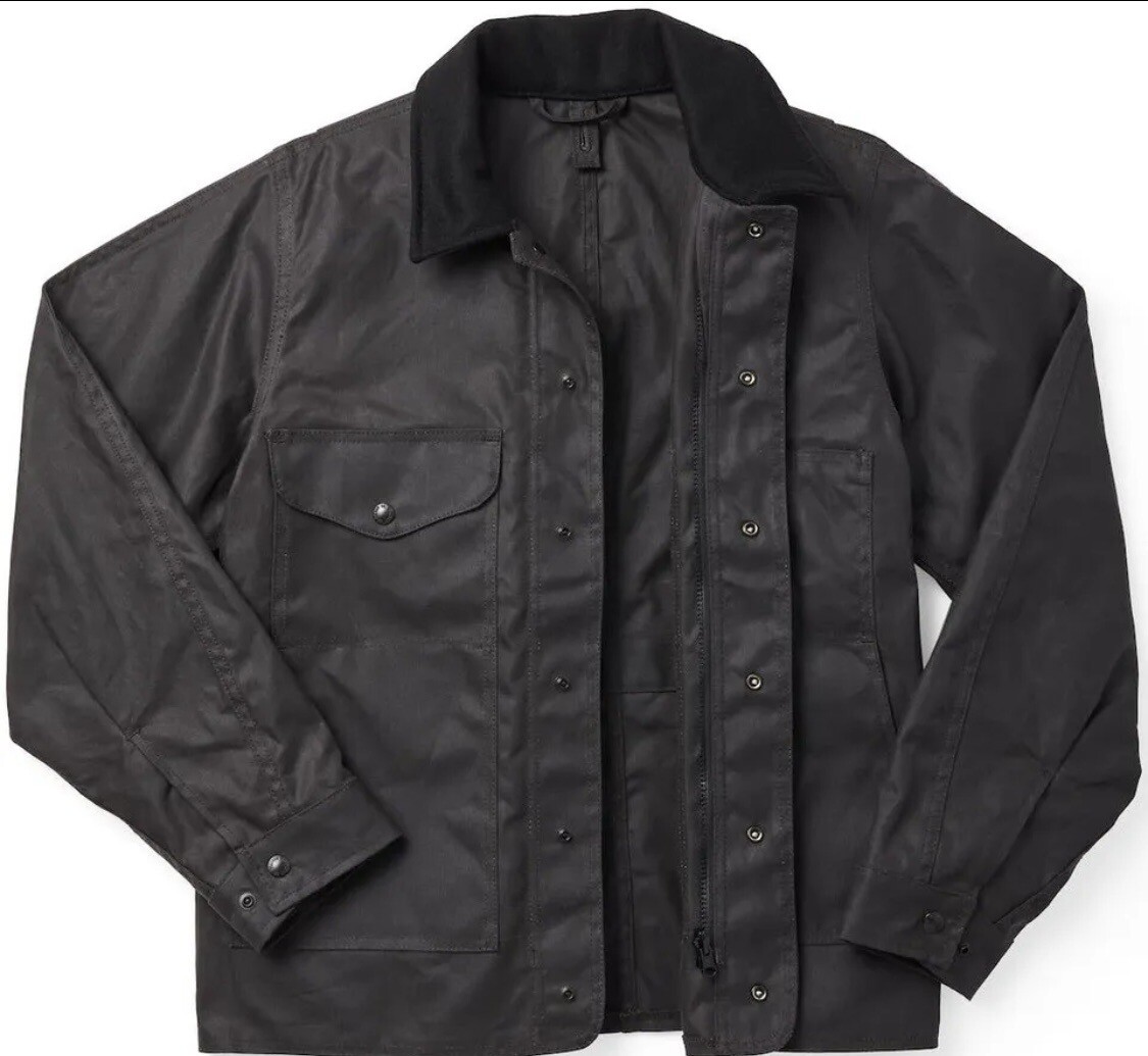 Filson Tin Cloth Jacket Cinder, Men's XL NWT MSRP 350 / Yellowstone