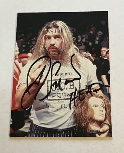 1998 WWF WWE AUTO AL SNOW & HEAD AUTOGRAPH Comic Image Duo Cards #32 ECW
