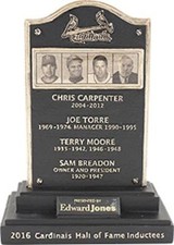 2016 ST. LOUIS CARDINALS HALL OF FAME PLAQUE NEW IN BOX SGA 8/27/16 JOE TORRE