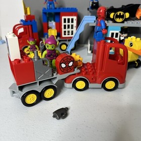 Lego Duplo DC Spider man Truck 10608 Joker Challenge - 10842 Batcave Lot