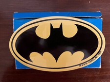 Presents Batman Logo Bat signal Wall Plaque Ceramic 1990