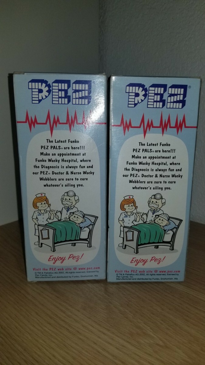 Funko Wacky Wobbler Pez Doctor & Nurse Bobble Head PEZ Tower